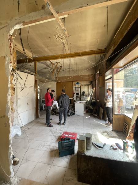 avant Rénovation et agencement d'une boulangerie pâtisserie Marseille